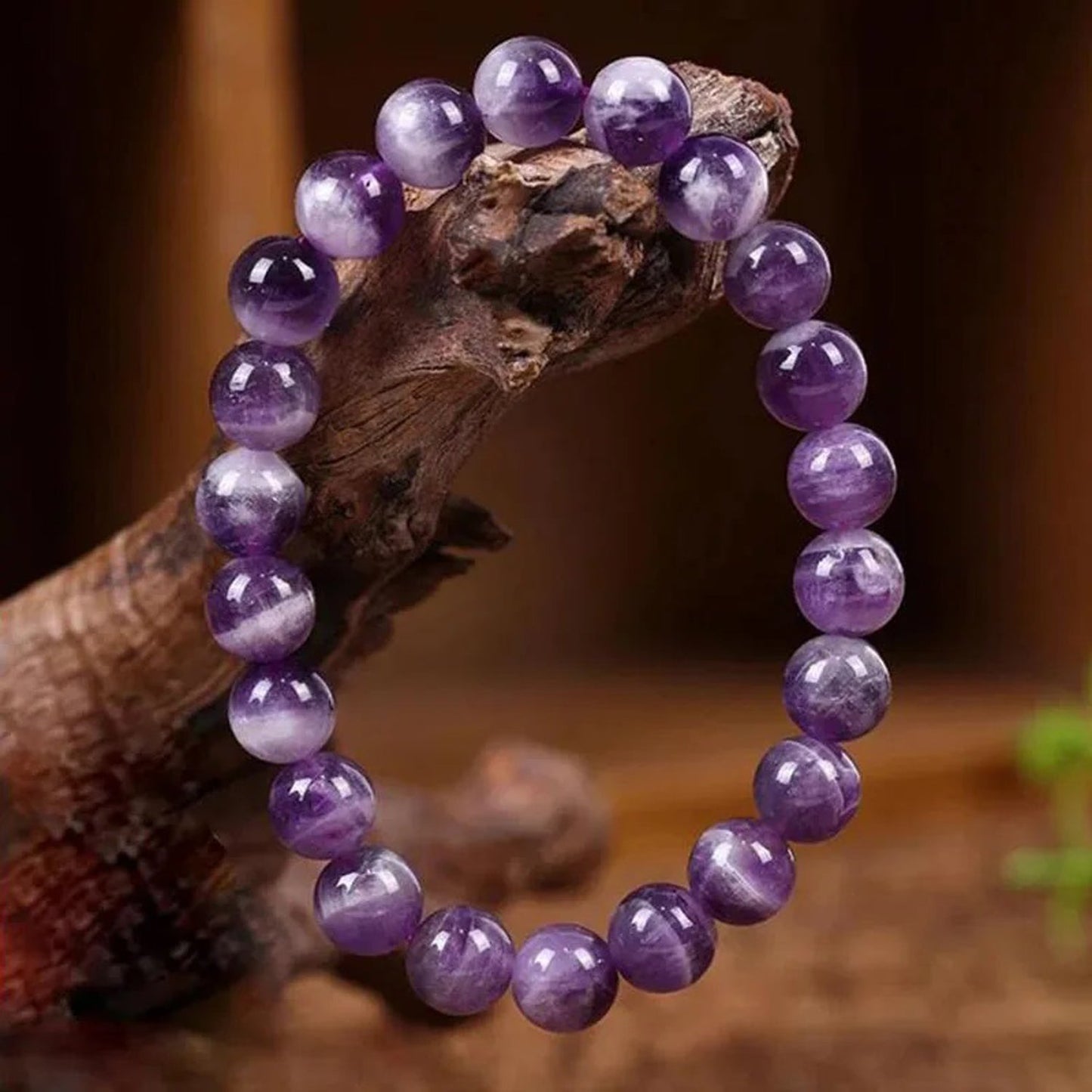 Pulsera Amatista Natural – Calma, Intuición, Protección y Claridad Mental