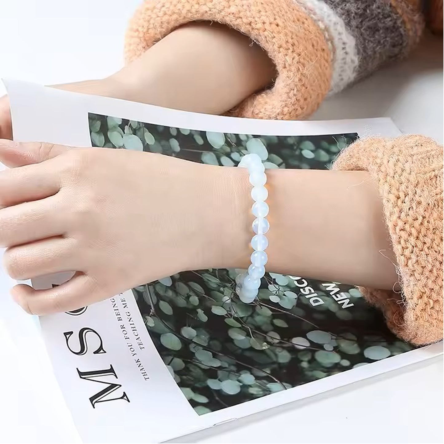 🌙 Pulsera de Piedra de Luna – Intuición, feminidad y equilibrio emocional