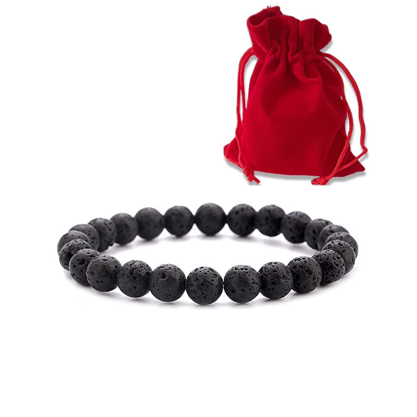 Pulsera de Roca de Lava Volcánica – Fuerza, estabilidad y conexión con la tierra. Hombre y Mujer