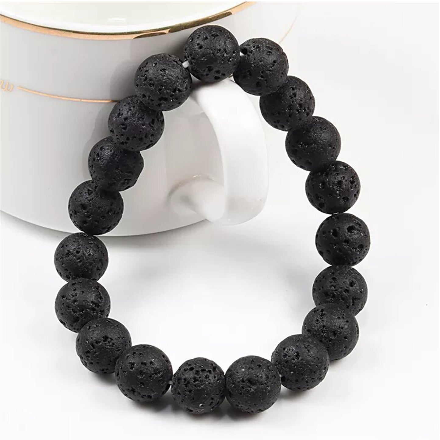 Pulsera de Roca de Lava Volcánica – Fuerza, estabilidad y conexión con la tierra. Hombre y Mujer