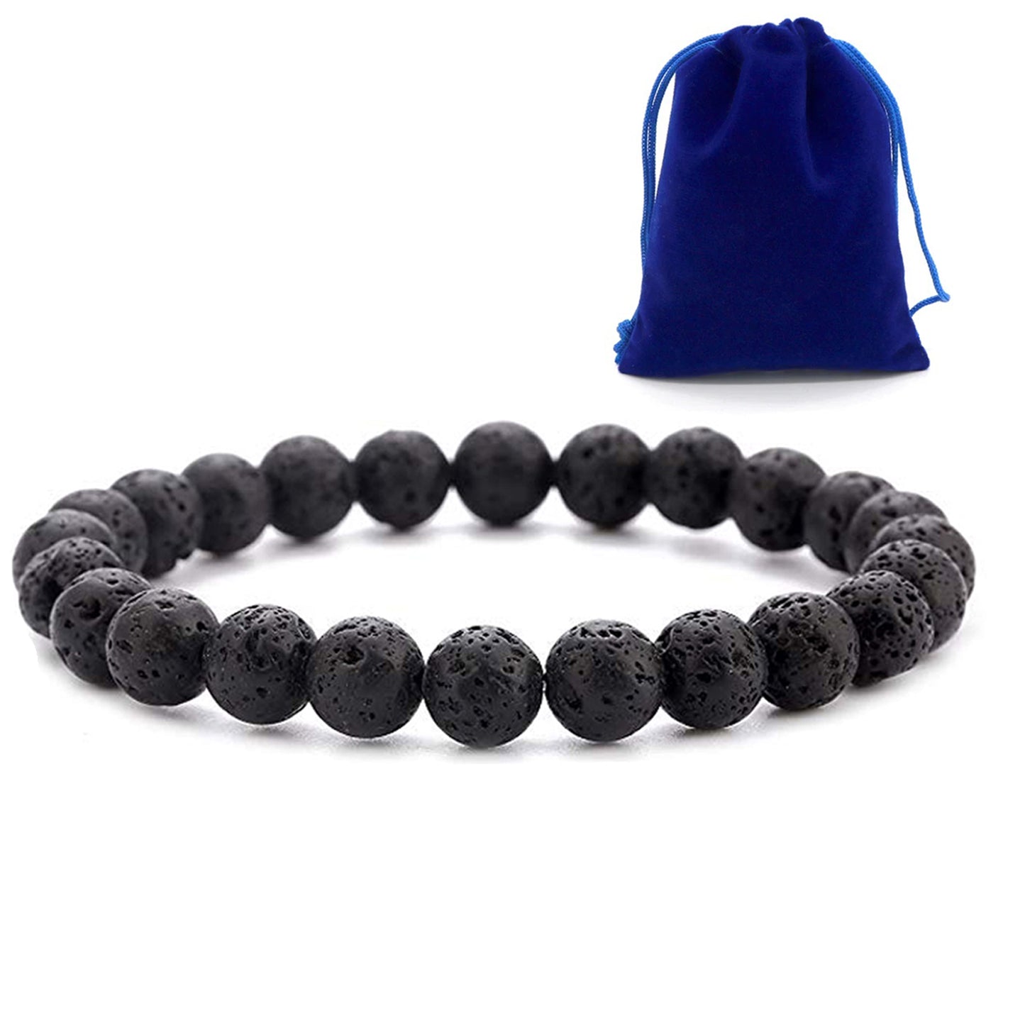 Pulsera de Roca de Lava Volcánica – Fuerza, estabilidad y conexión con la tierra. Hombre y Mujer
