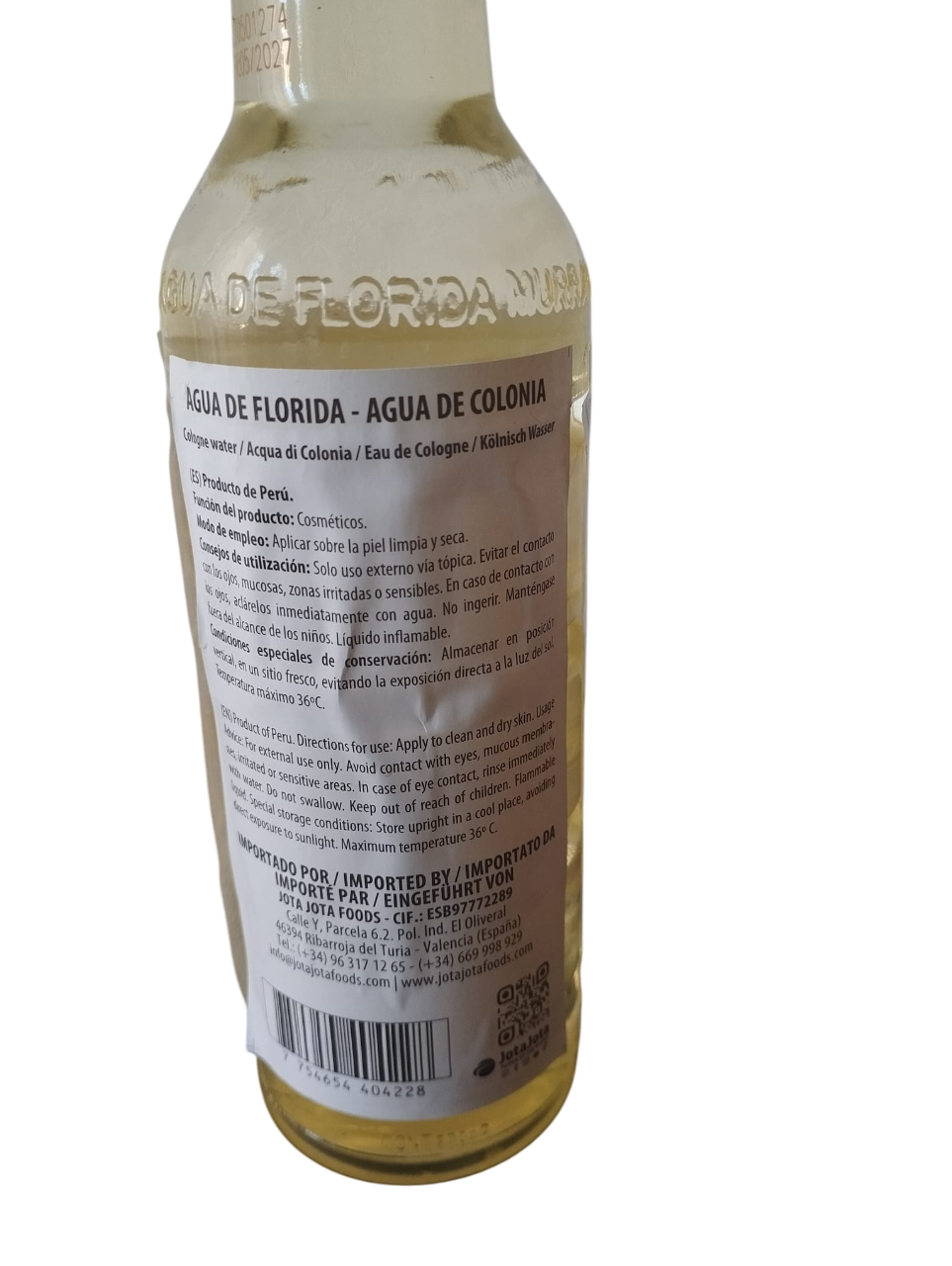 Colonia de Agua Florida 270 ml - Perú - Pack 【2 】- Limpia, purifica y aleja energías negativas