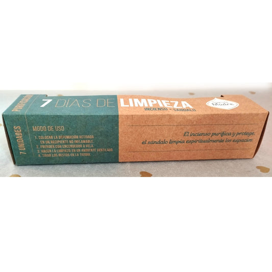 Incienso - Limpieza Energética de 7 Días – Pastillas Defumación - Sándalo - Purificación - Limpieza Espiritual