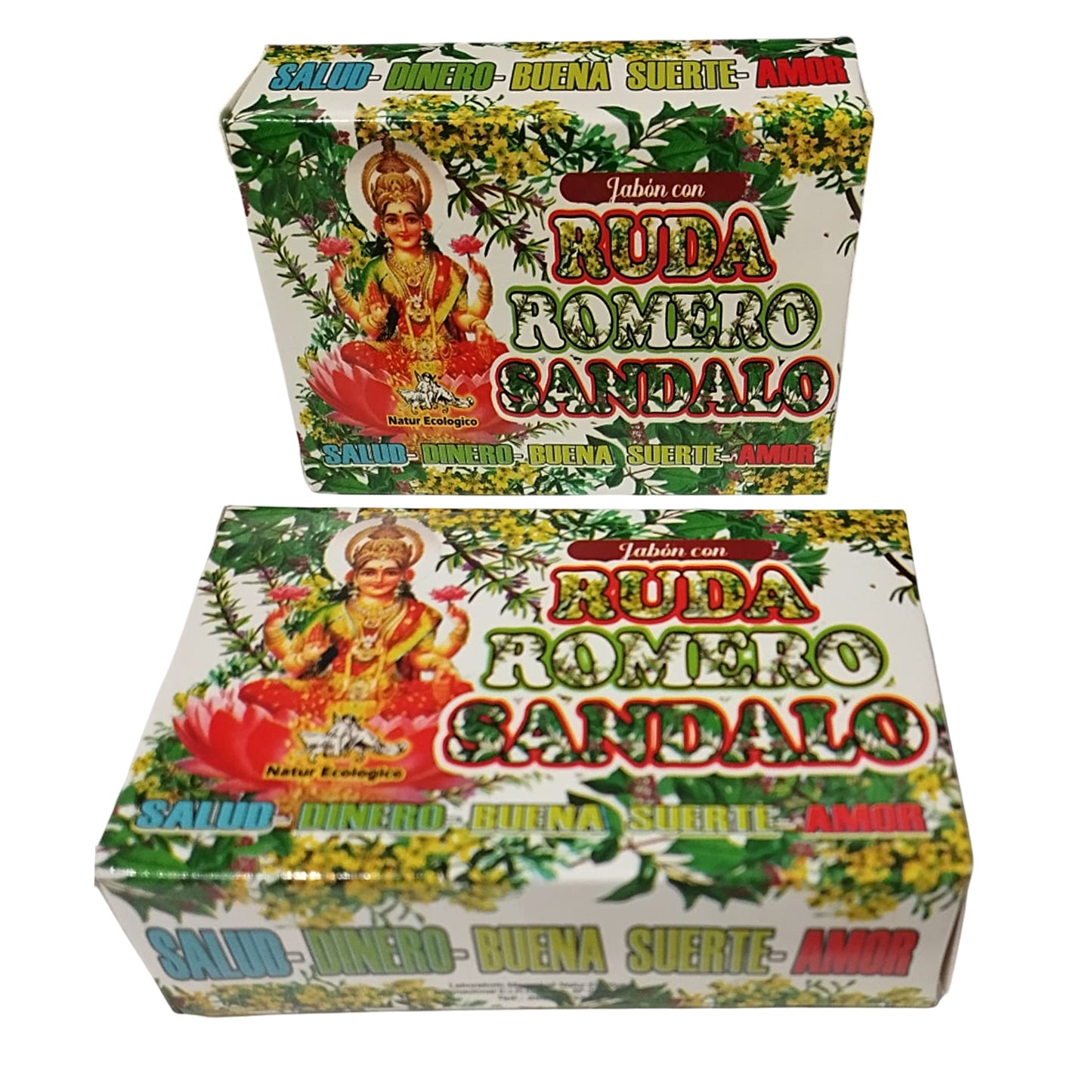Jabón Ruda - Romero y Sandalo + Pulsera 7 nudos roja - Pack >> 【2】Jabones - Limpieza Protección y Aleja Energías Negativas