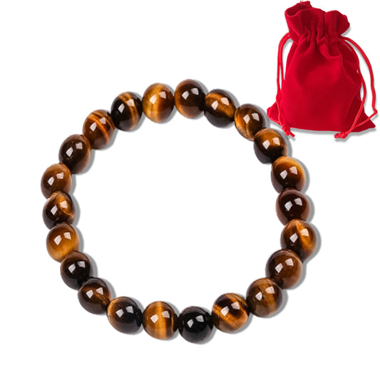 Pulsera Ojo de Tigre - Limpia, purifica y aleja energías negativas - Hombre y Mujer