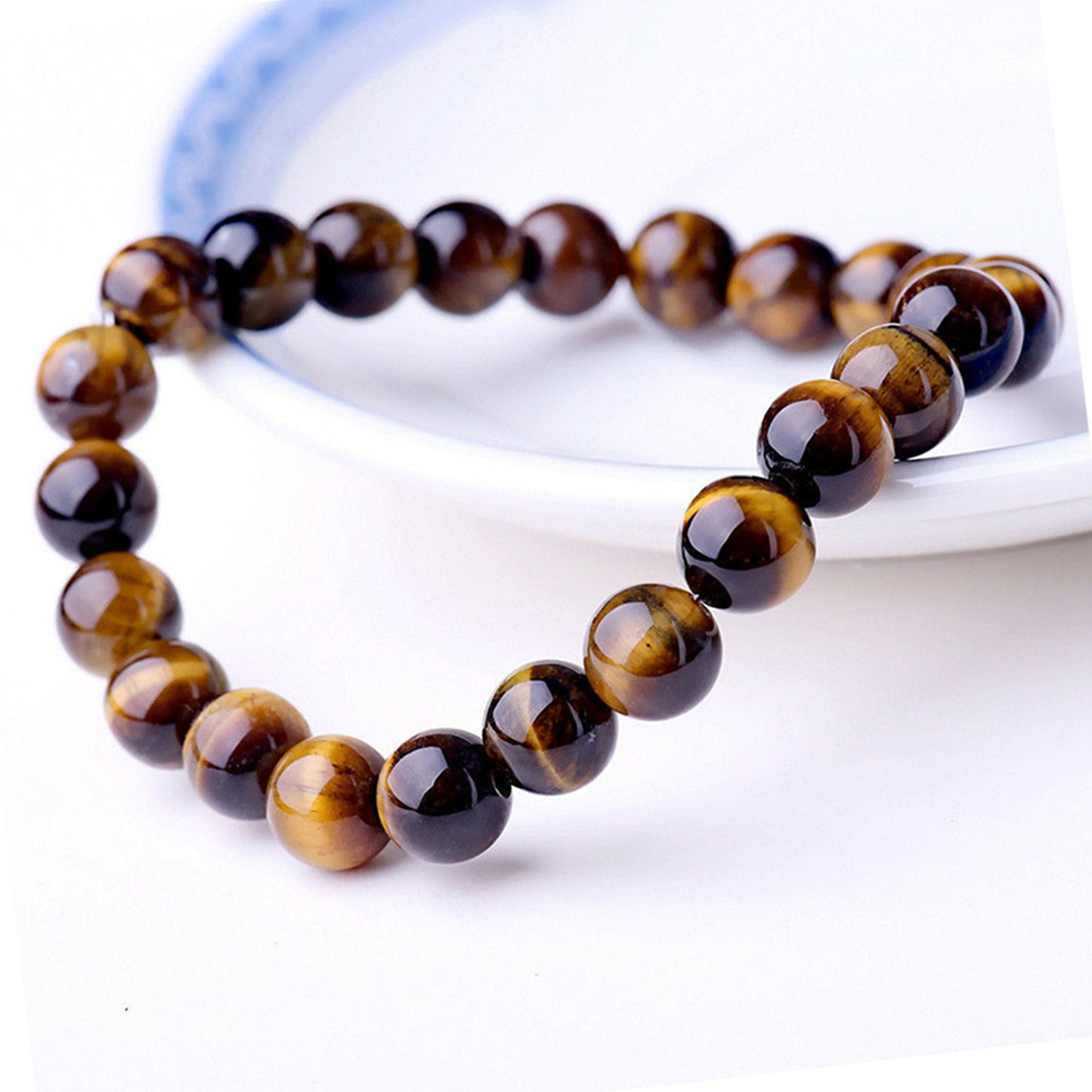 Pulsera Ojo de Tigre - Limpia, purifica y aleja energías negativas - Hombre y Mujer
