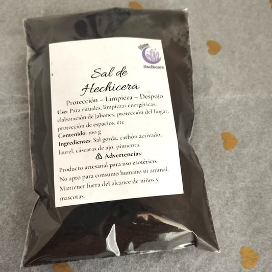 🧂 Sal de Hechicera – Limpieza y Protección Energética (100 g)